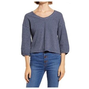 New Madewell Bubble Sleeve Top blouse